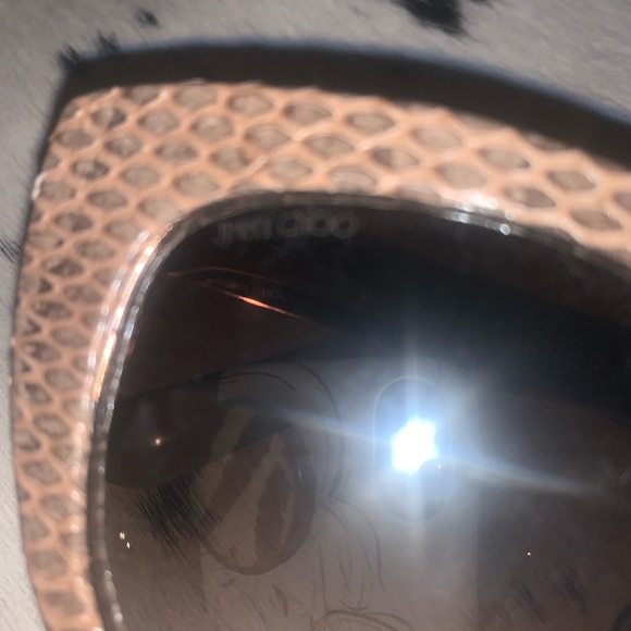 Rare Jimmy Choo Snakeskin Sunglasses - Picture 3 of 6